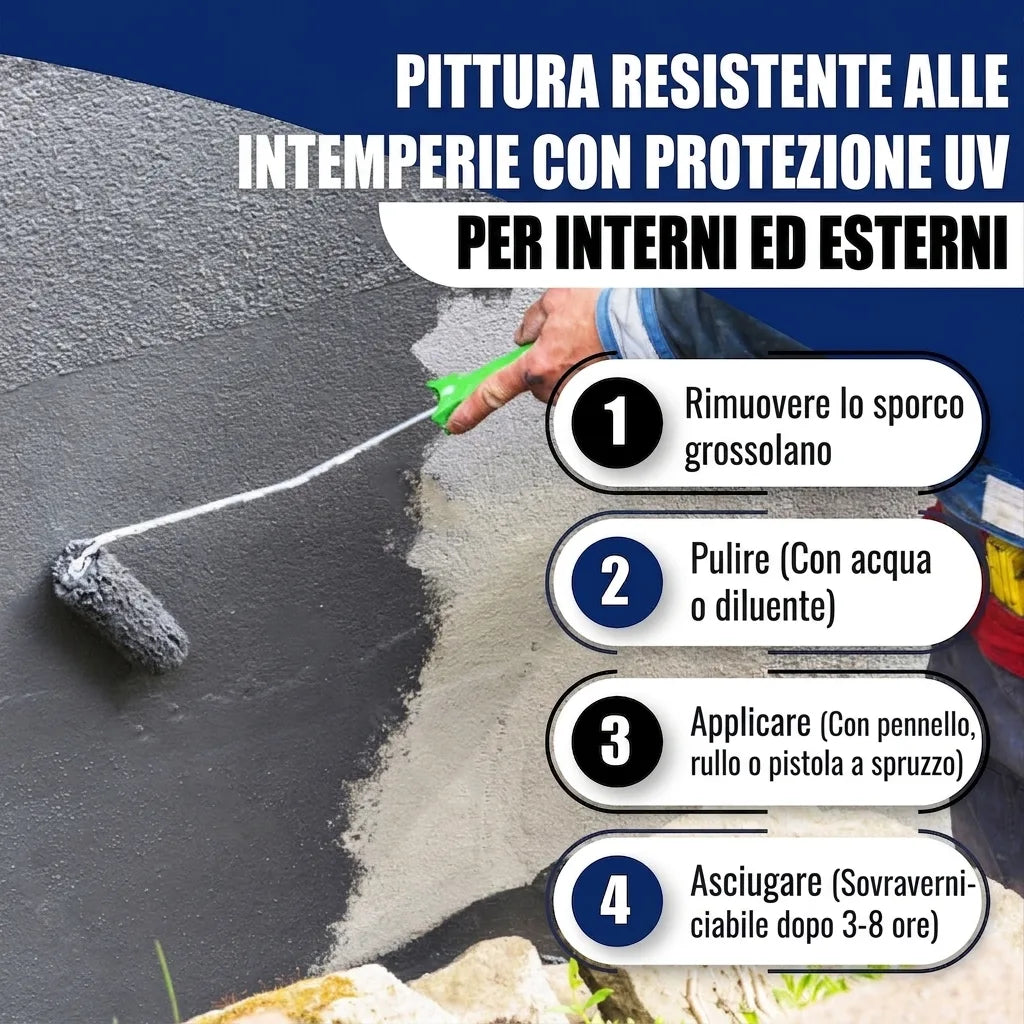 Peinture pour béton Bleu distant RAL 5023 - peinture de façade très couvrante - Hamburger Lack-Profi