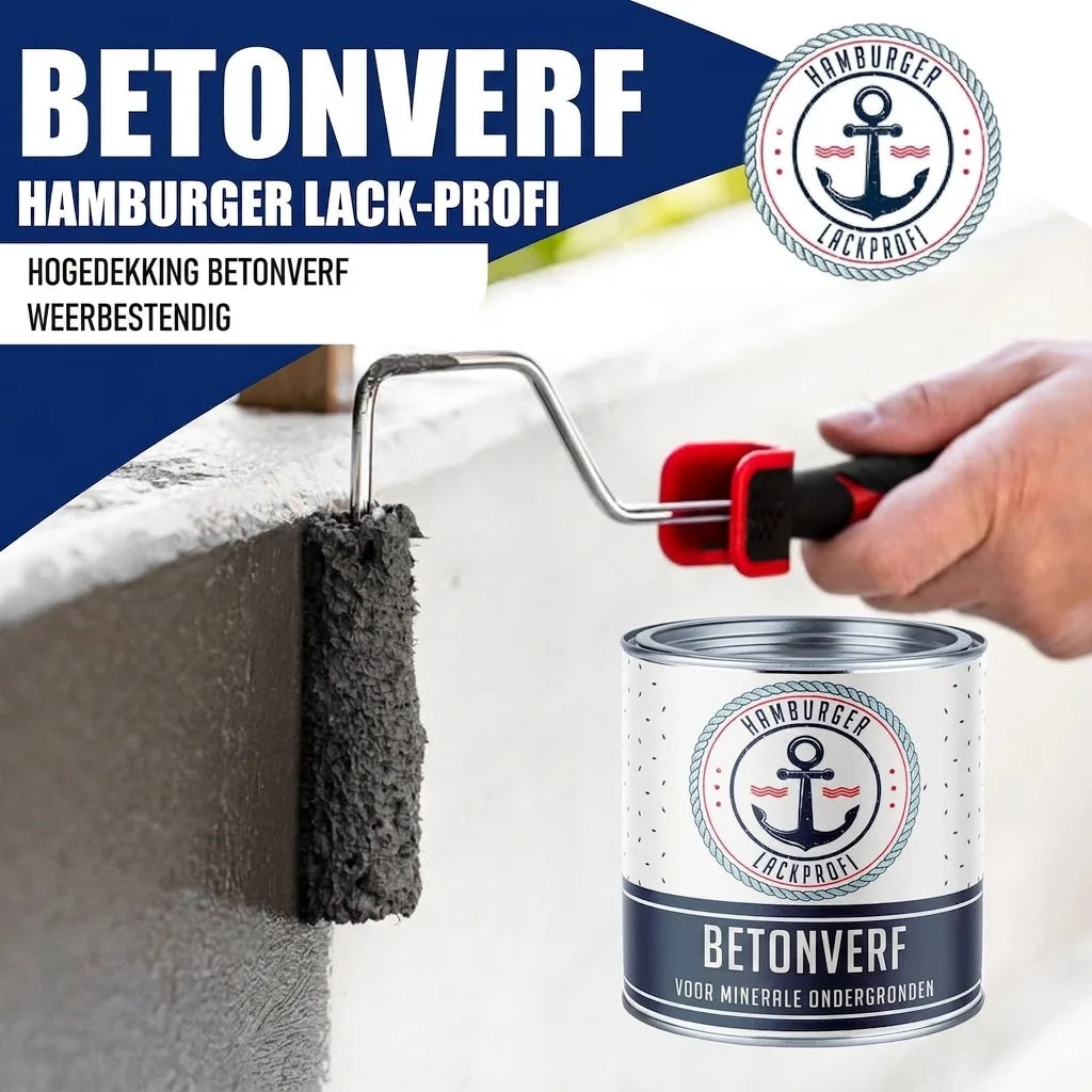 Peinture pour béton Rouge oxyde RAL 3009 avec kit de peinture (X300) - Hamburger Lack-Profi, Image 24