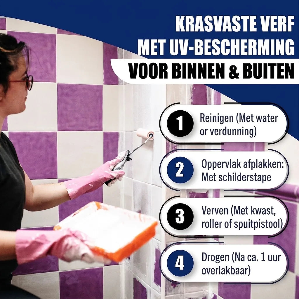 Hamburger Lack-Profi Fliesenlack Sepiabraun RAL 8014 - hochdeckende Fliesenfarbe Braun - Hamburger Lack-Profi