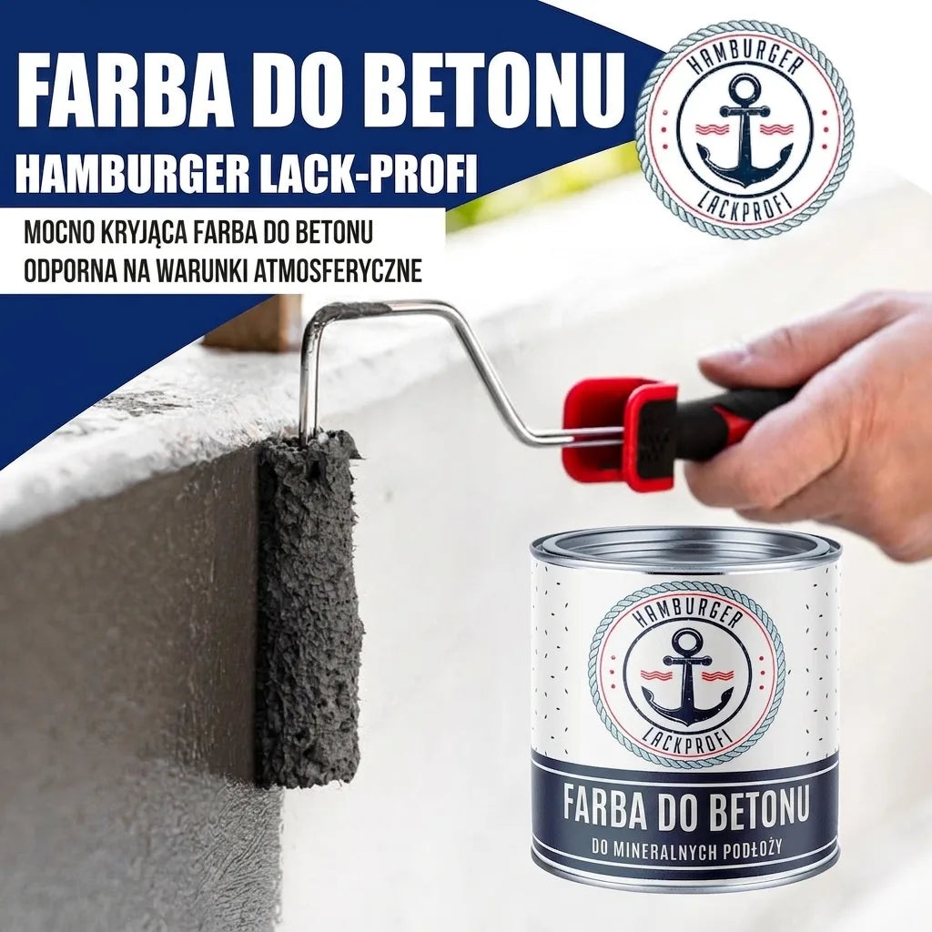Peinture pour béton Noir de sécurité RAL 9004 avec kit de peinture (X300) - Hamburger Lack-Profi, Image 28