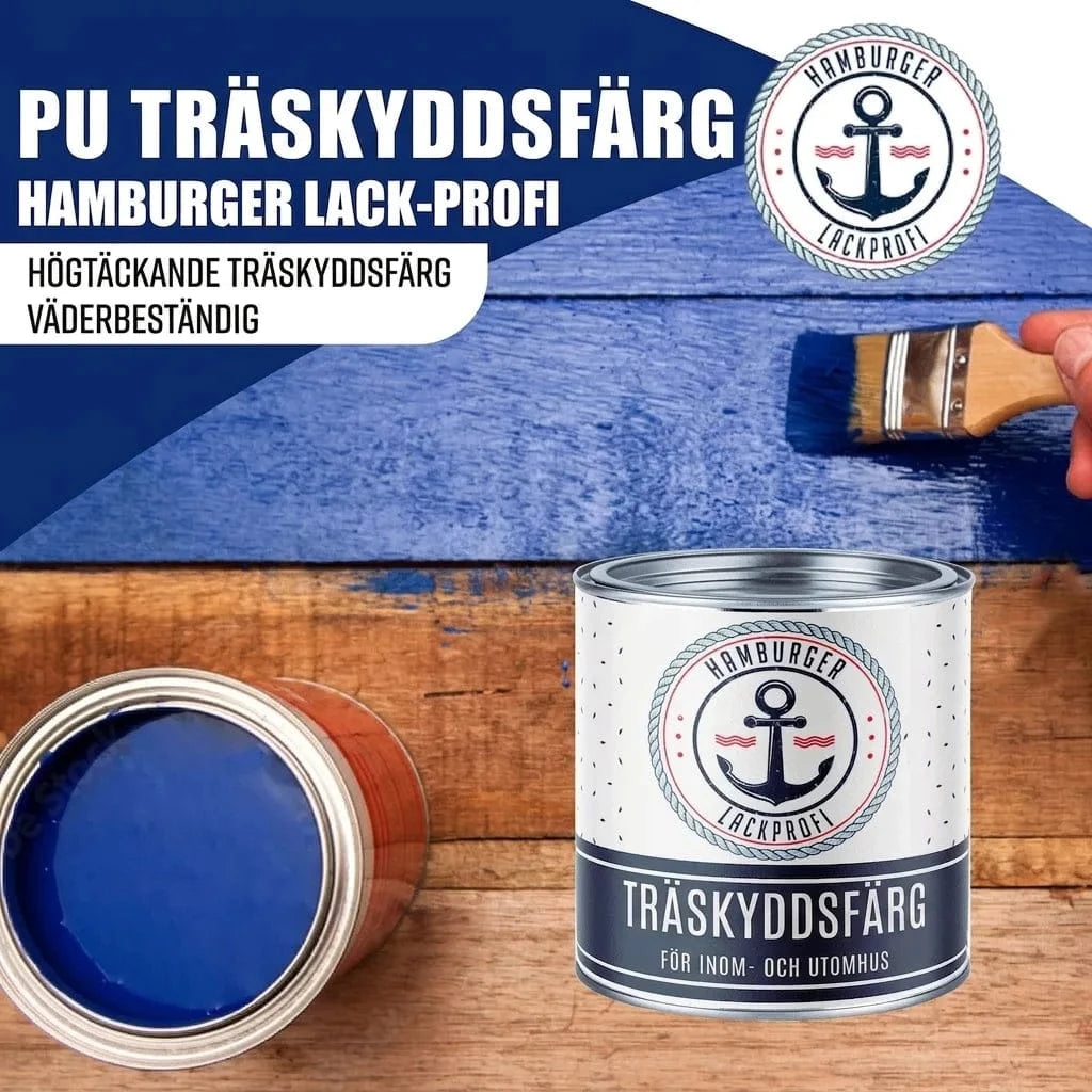 Hamburger Lack-Profi Lacke & Beschichtungen PU Holzschutzfarbe RAL 6004 Blaugrün - Wetterschutzfarbe