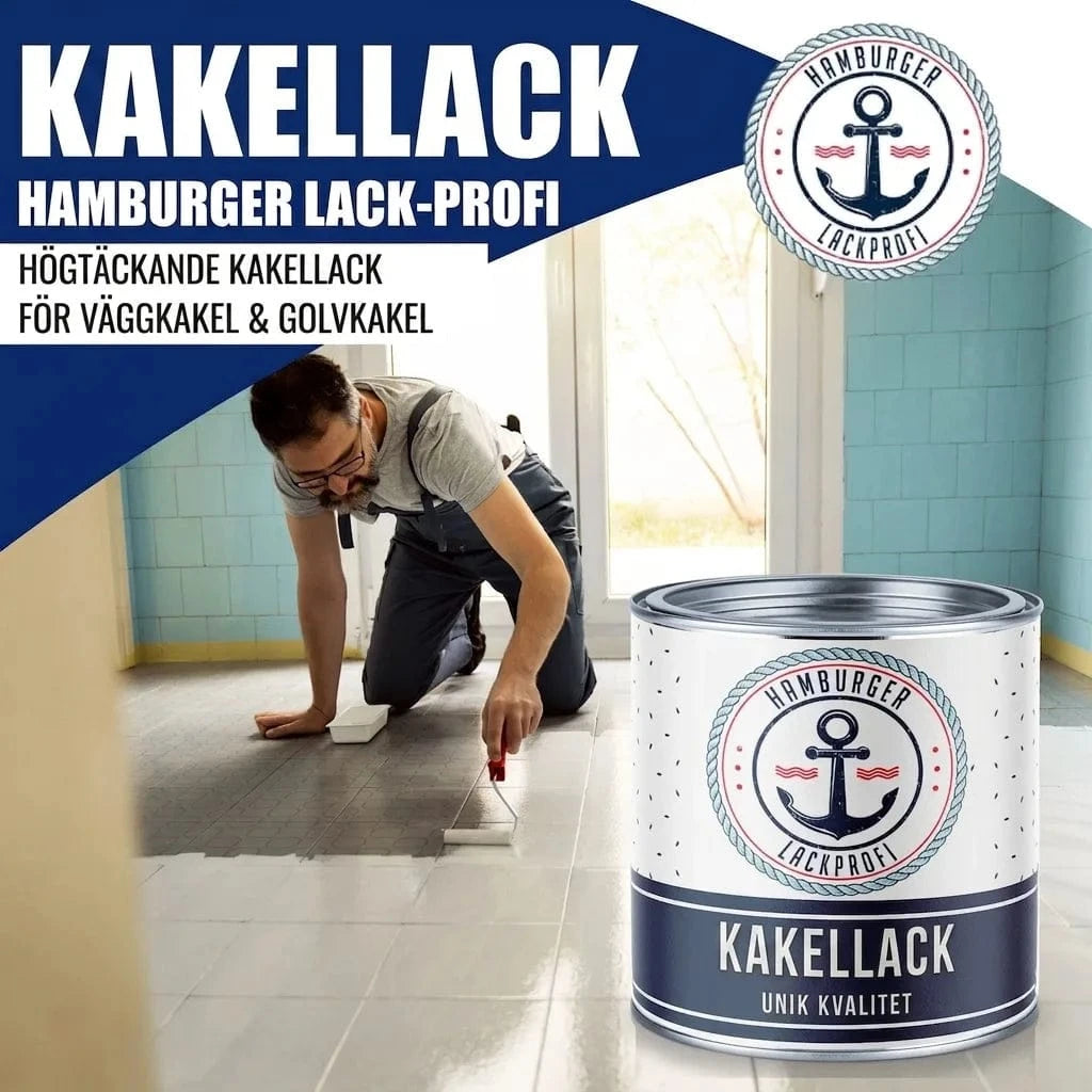 Tegelverf in Meigroen RAL 6017 met schildersset (X300) & verdunner (1 L) - Voordeelaanbod -30 % - Hamburger Lack-Profi