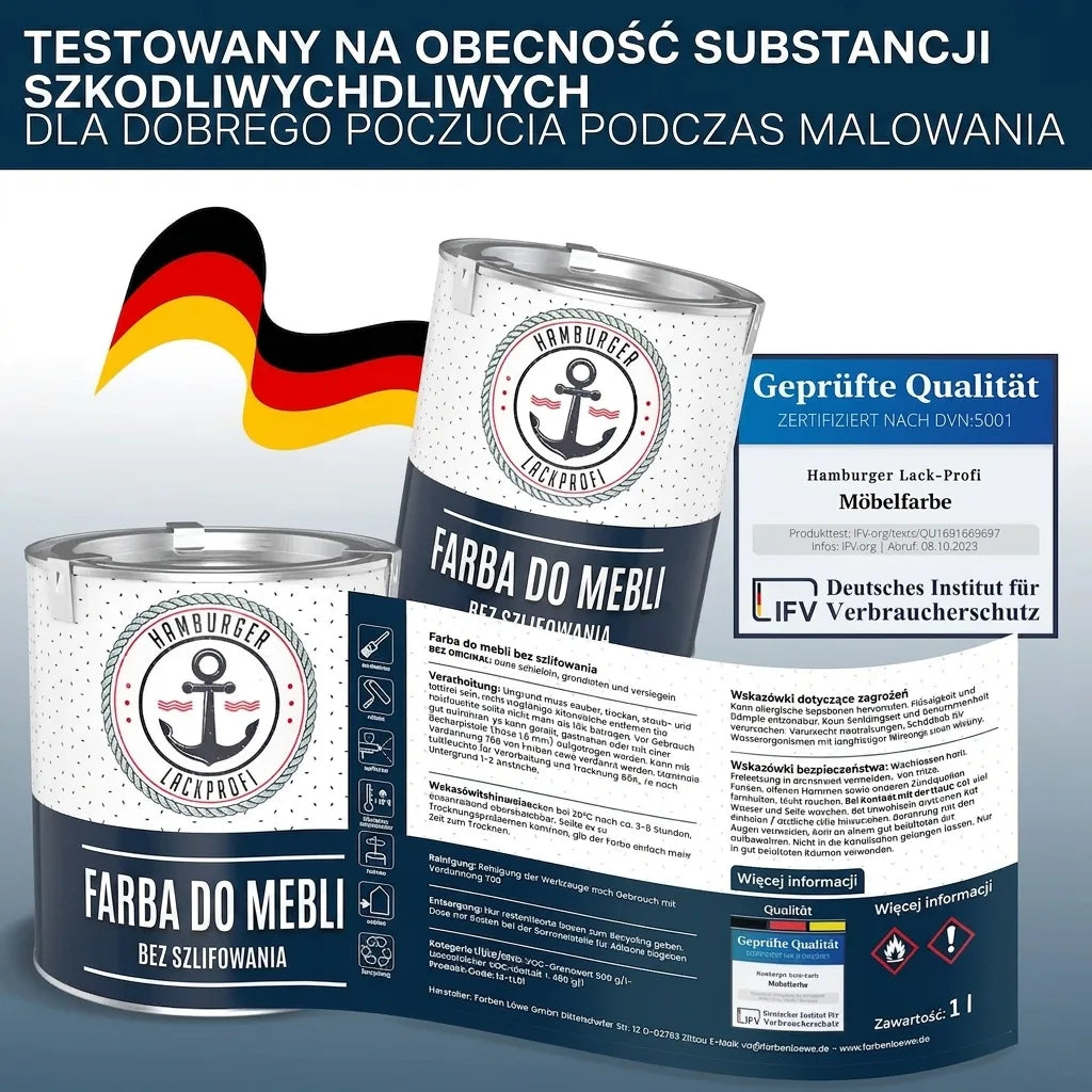Möbelfarbe ohne Schleifen RAL 6014 Gelboliv - Möbellack Hamburger Lack-Profi - Hamburger Lack-Profi