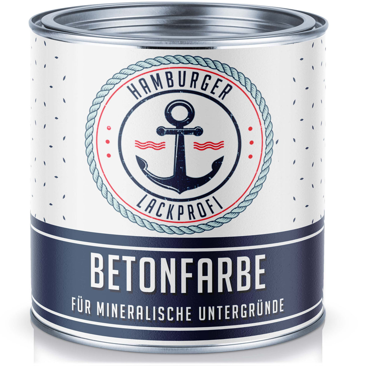 Hamburger Lack-Profi Betonfarbe Blutorange RAL 2002 - hochdeckende Fassadenfarbe
