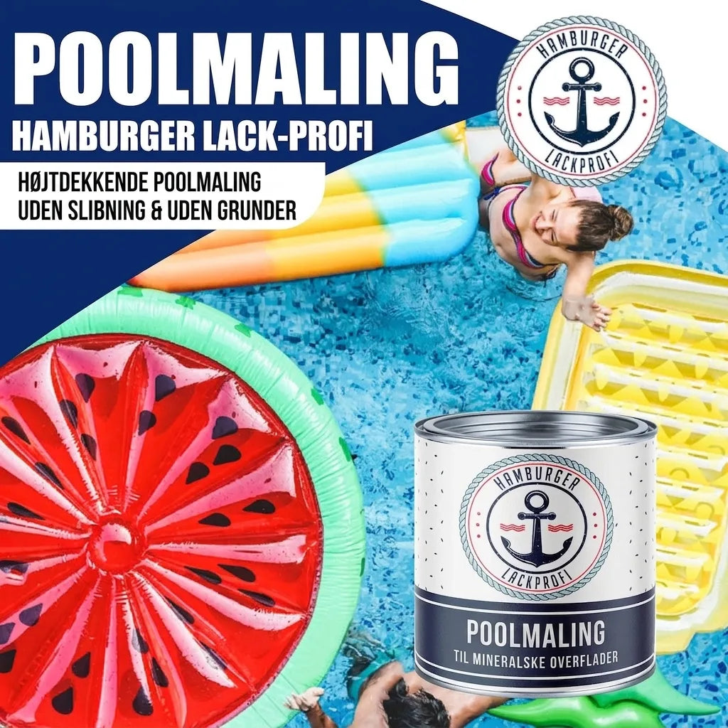 Zwembadverf Mosgrijs RAL 7003 - Dekkende zwembadverf - Hamburger Lack-Profi