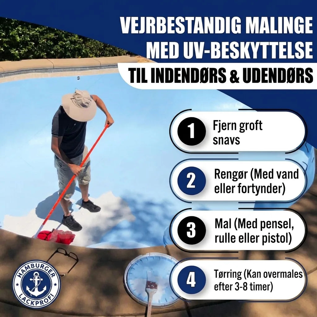 Peinture pour piscine Jaune sable RAL 1002 avec kit de peinture (X300) - Hamburger Lack-Profi, Image 45