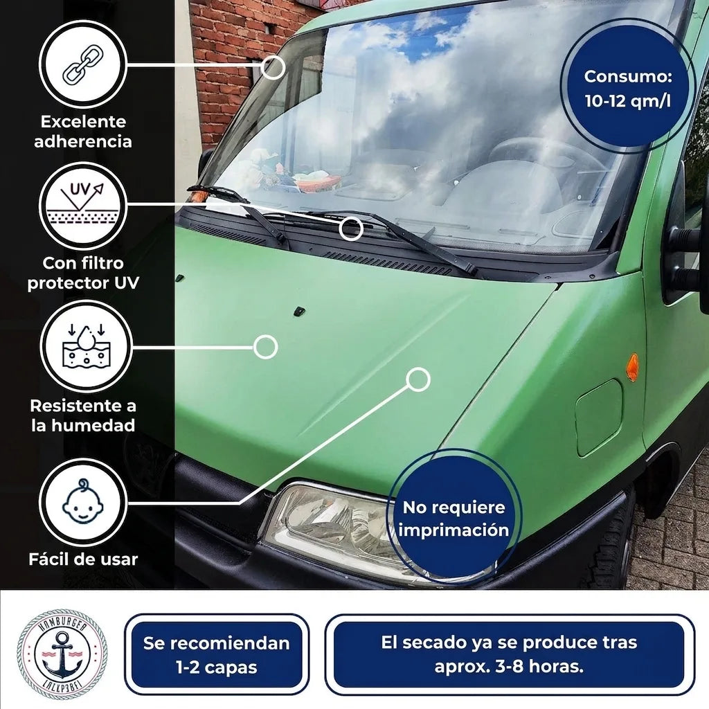 Peinture auto 2K Orangé foncé RAL 2011 avec kit de peinture (X300) - Hamburger Lack-Profi, Image 57