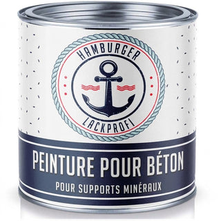 Peinture béton extérieur Bleu gris RAL 5008 - peinture façade grand pouvoir couvrant Hamburger Lack-Profi