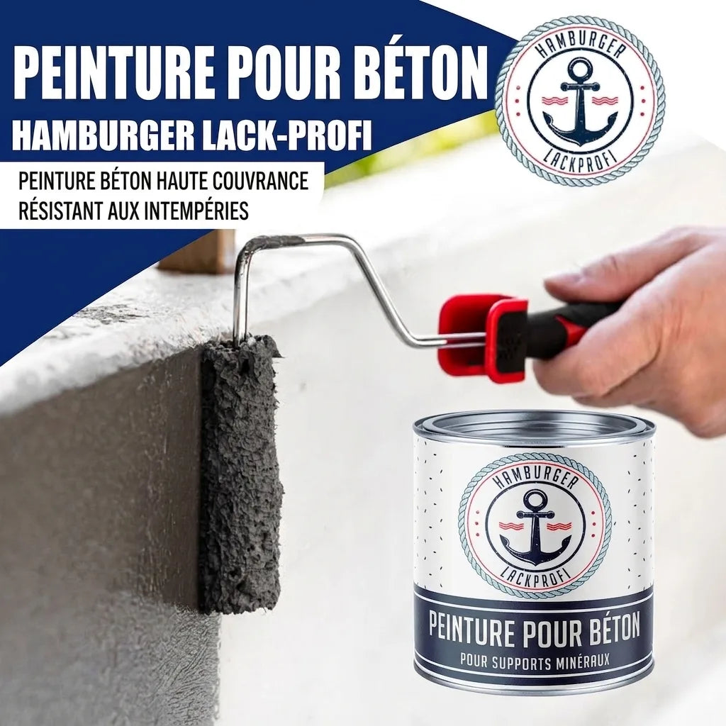 Hamburger Lack-Profi Betonverf Stofgrijs RAL 7037 - dekkende gevelverf - Hamburger Lack-Profi