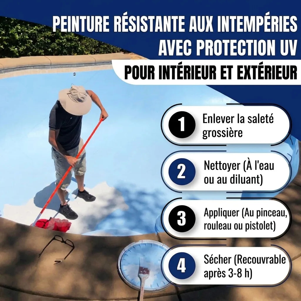 Zwembadverf Kastanjebruin RAL 8015 - Dekkende zwembadverf - Hamburger Lack-Profi, Afbeelding 33