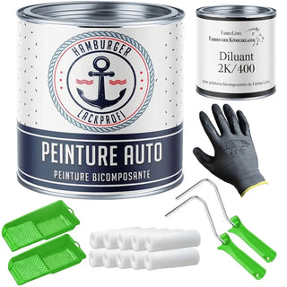 Peinture auto 2K Gris tente RAL 7010 avec kit de peinture (X300) - Hamburger Lack-Profi