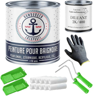 Peinture pour baignoire 2K avec kit de peinture (X300) - Hamburger Lack-Profi