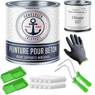 Peinture pour béton Rosé RAL 3017 avec kit de peinture (X300) - Hamburger Lack-Profi