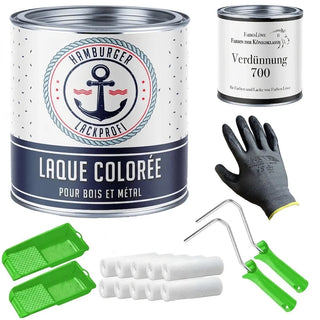 Laque colorée Rouge fraise RAL 3018 avec kit de peinture (X300) - Hamburger Lack-Profi