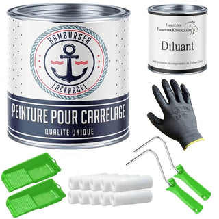 Peinture pour carrelage Rose clair RAL 3015 avec kit de peinture (X300) - Hamburger Lack-Profi