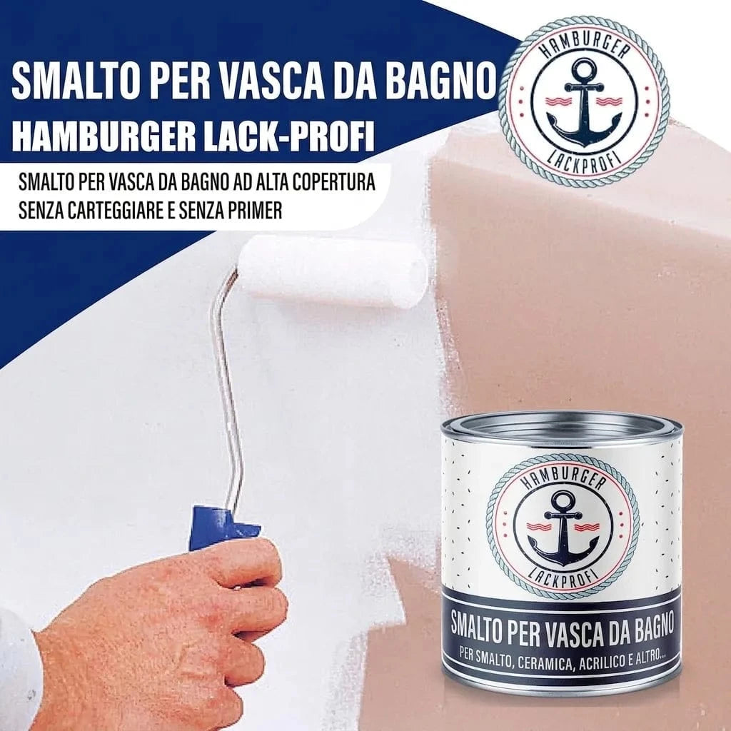 Peinture pour baignoire 2K Brun noir RAL 8022 - Brillant / Satiné / Mat - Hamburger Lack-Profi