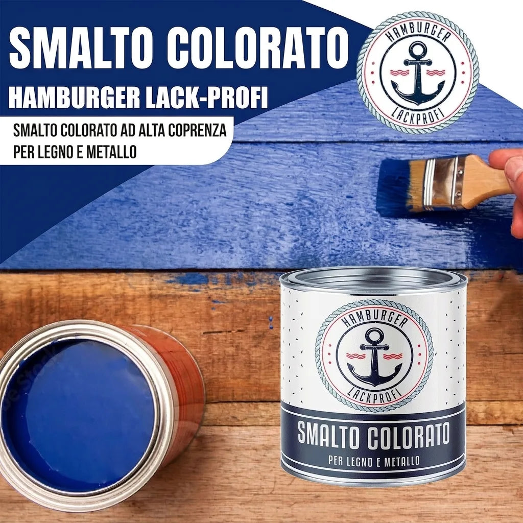 Hamburger Lack-Profi Buntlack Staubgrau RAL 7037 - Robuster Kunstharzlack - Hamburger Lack-Profi