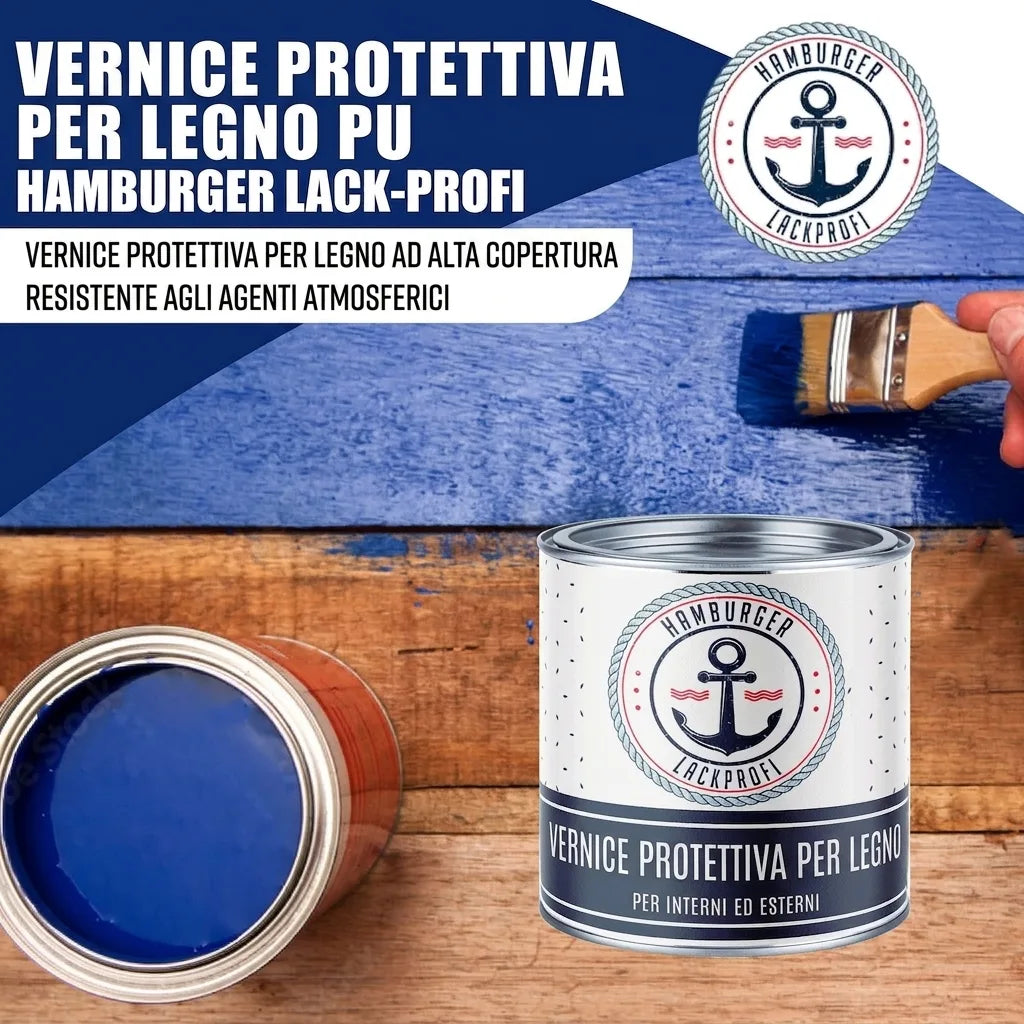 PU Houtverf RAL 9003 Signaalwit - Buitenverf - Hamburger Lack-Profi