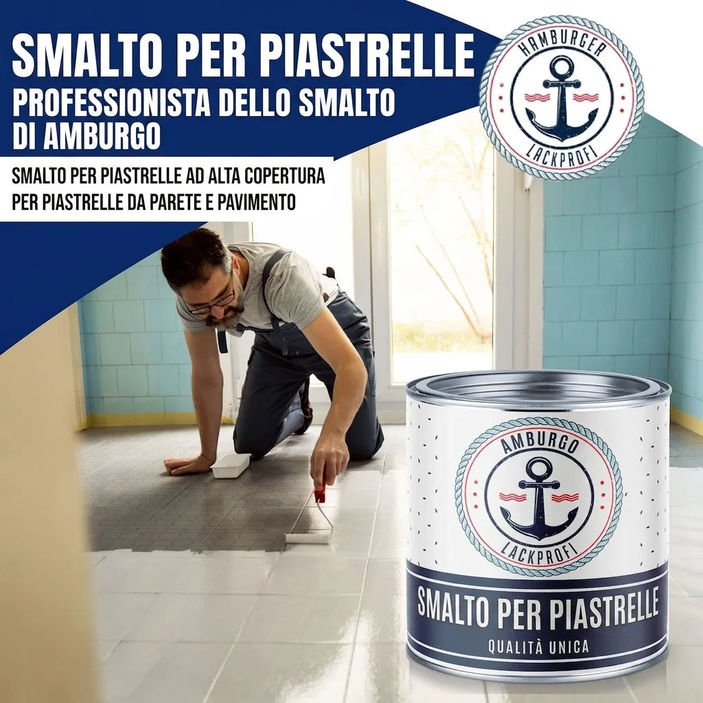 Hamburger Lack-Profi Fliesenlack Grünbeige RAL 1000 - hochdeckende Fliesenfarbe Gelb - Hamburger Lack-Profi