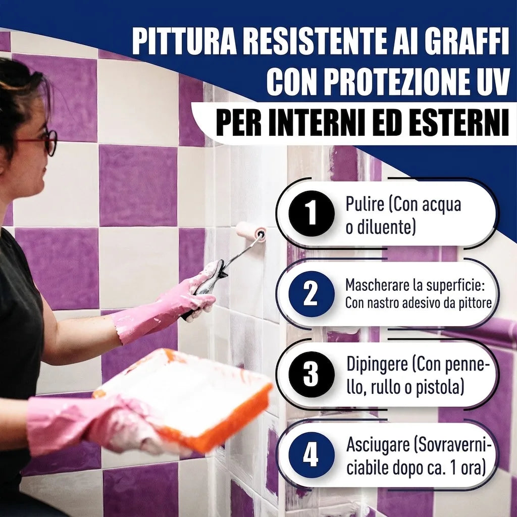Tegelverf in Aardbeirood RAL 3018 - Tegellak met schildersset (X300) - Hamburger Lack-Profi, Afbeelding 37