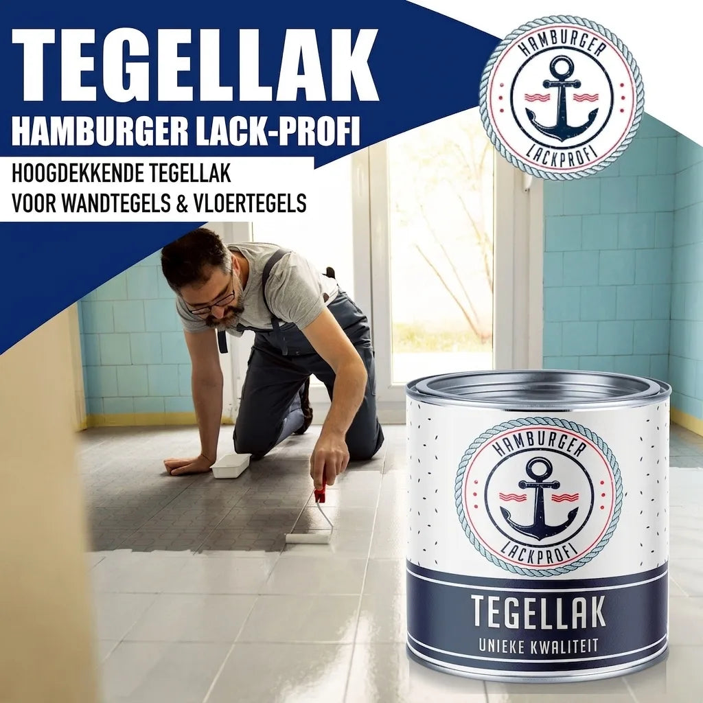 Hamburger Lack-Profi Fliesenlack Elfenbein RAL 1014 - hochdeckende Fliesenfarbe Gelb - Hamburger Lack-Profi