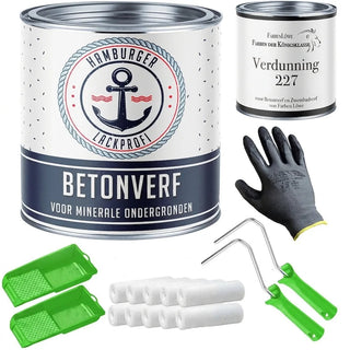 Betonverf Rozé RAL 3017 met schildersset (X300) - Hamburger Lack-Profi