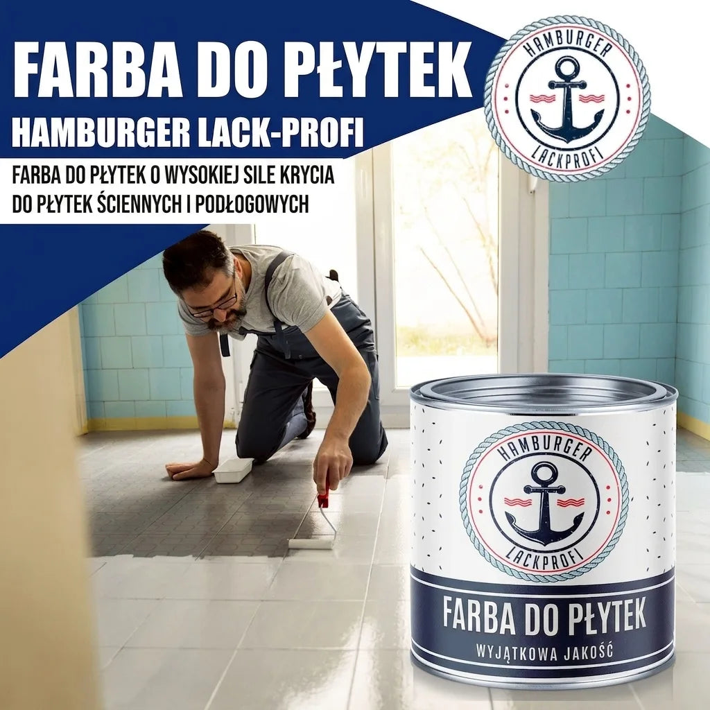 Hamburger Lack-Profi Fliesenlack Orientrot RAL 3031- hochdeckende Fliesenfarbe Rot - Hamburger Lack-Profi
