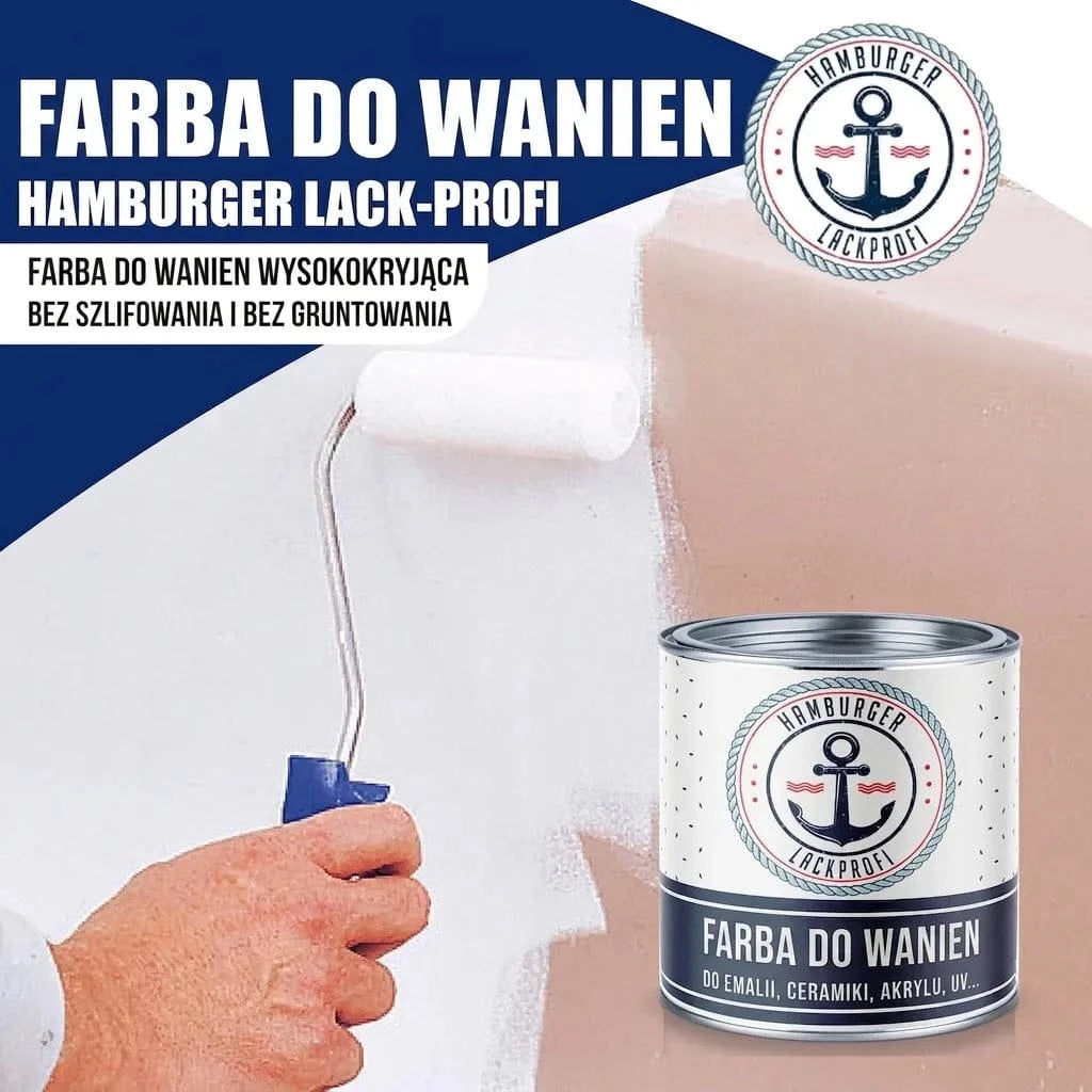 Hamburger Lack-Profi Badewannenlack Hamburger Lack-Profi 2K Badewannenlack Verkehrsorange RAL 2009 - Glänzend / Seidenmatt / Matt