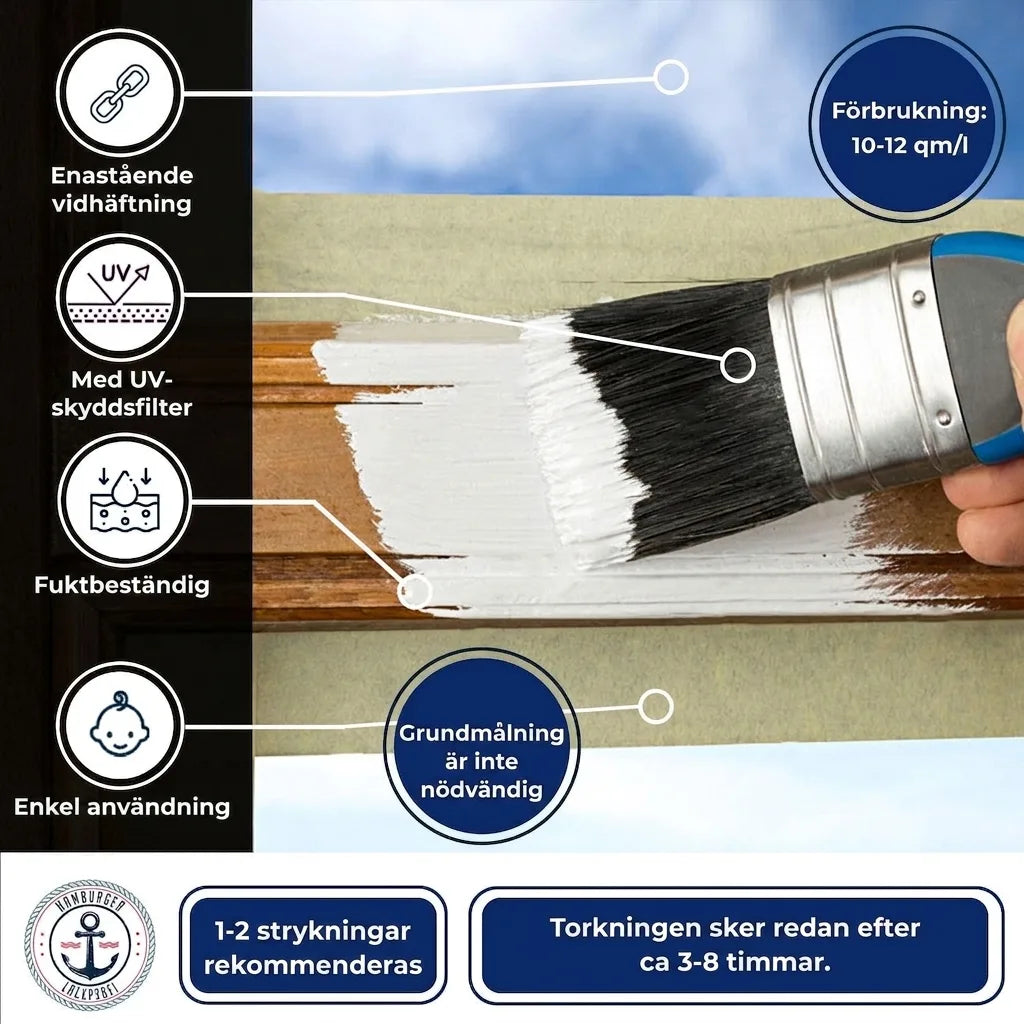 PU Holzschutzfarbe RAL 7031 Blaugrau - Wetterschutzfarbe - Hamburger Lack-Profi