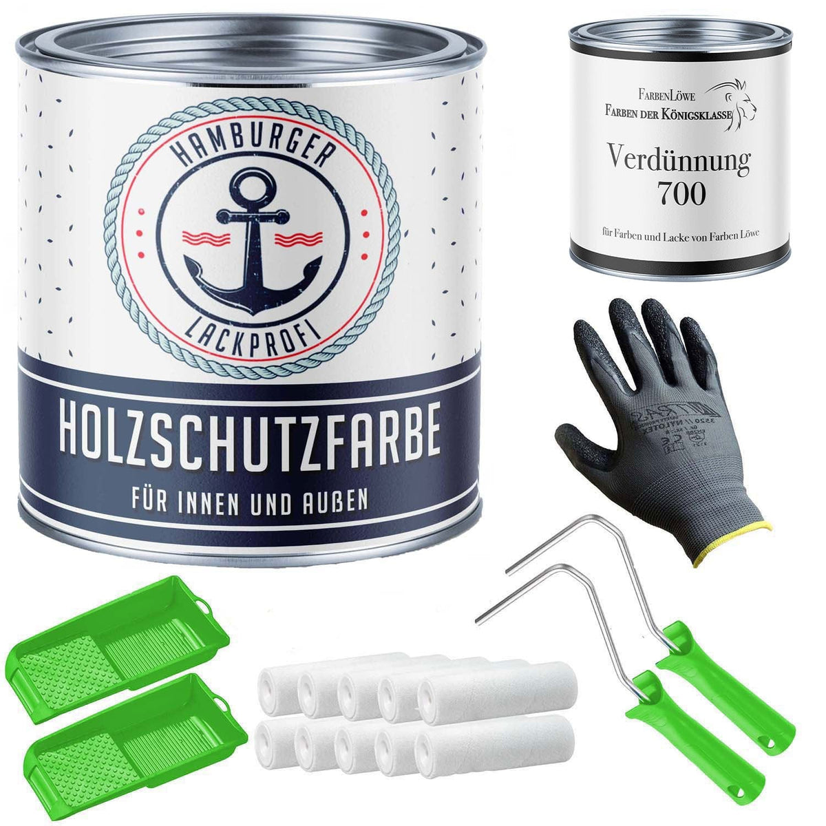 Peinture de protection du bois PU RAL 2000 Orangé jaune - Peinture résistante aux intempéries avec kit de peinture (X300)