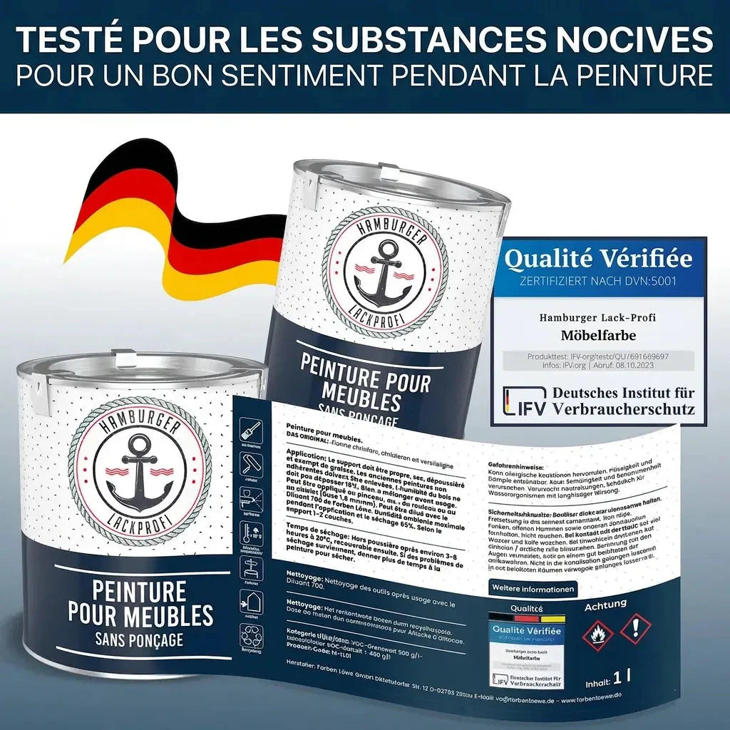 Peinture Meuble sans Ponçage RAL 8007 Brun fauve - Laque pour Meubles Hamburger Lack-Profi