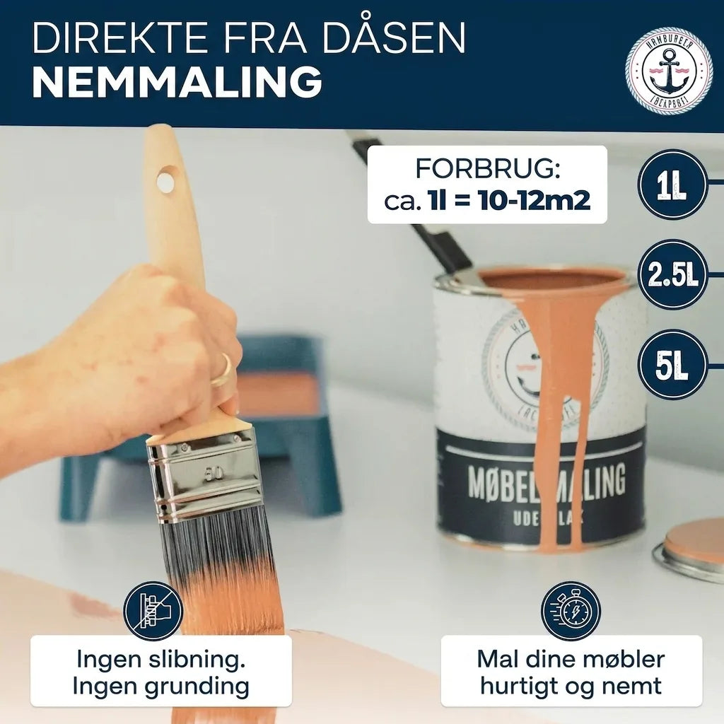 Peinture Meuble sans Ponçage RAL 8007 Brun fauve - Laque pour Meubles Hamburger Lack-Profi