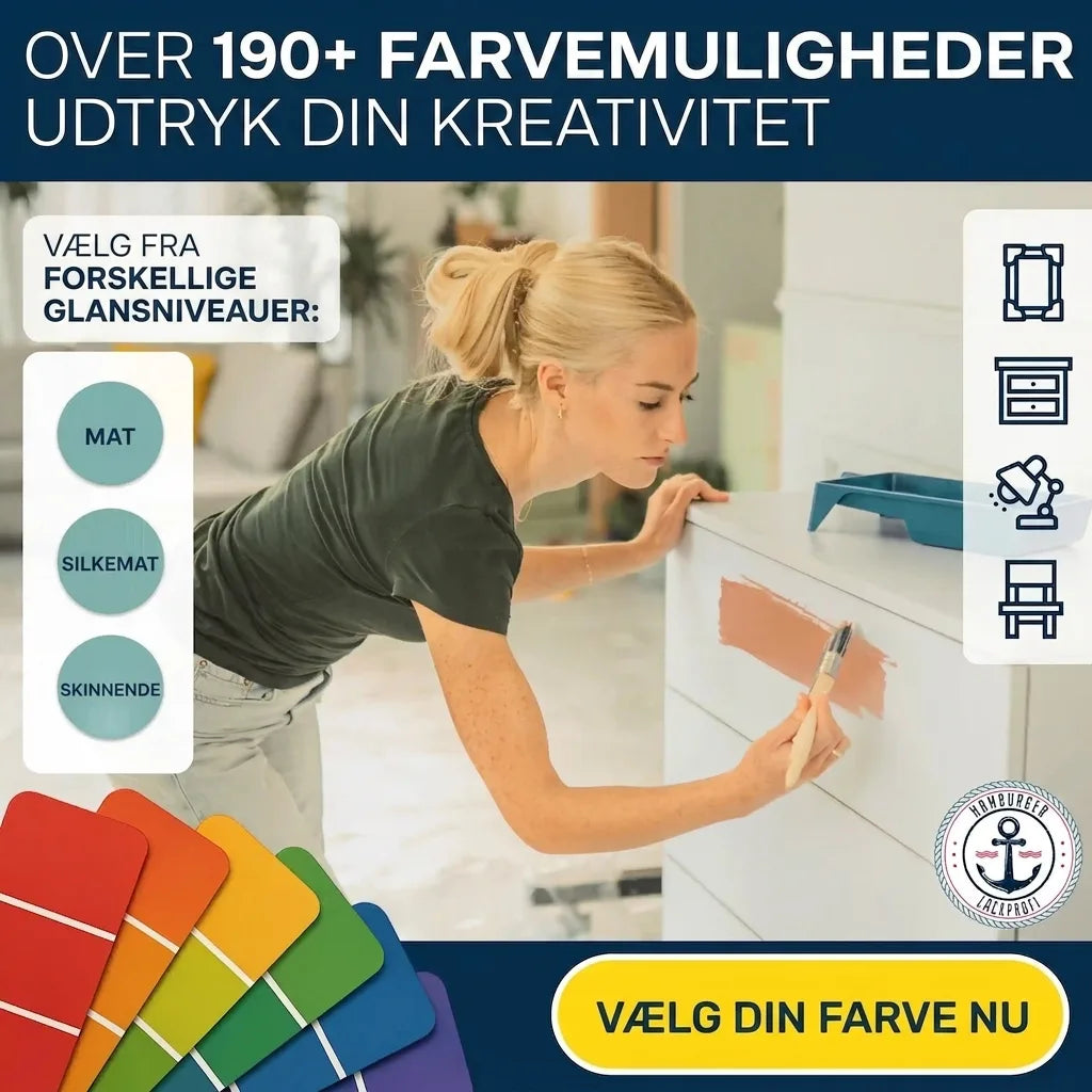 Meubelverf zonder schuren RAL 4006 Verkeerspurper - Meubellak - Hamburger Lack-Profi