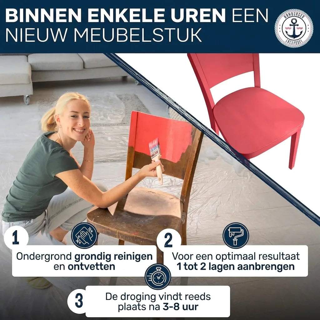 Möbelfarbe ohne Schleifen RAL 4010 Telemagenta - Möbellack Hamburger Lack-Profi - Hamburger Lack-Profi